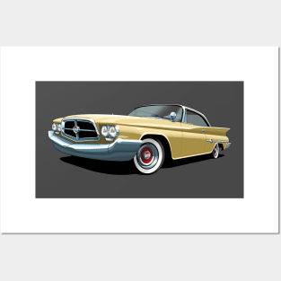 1960 Chrysler 300F in sunburst Posters and Art